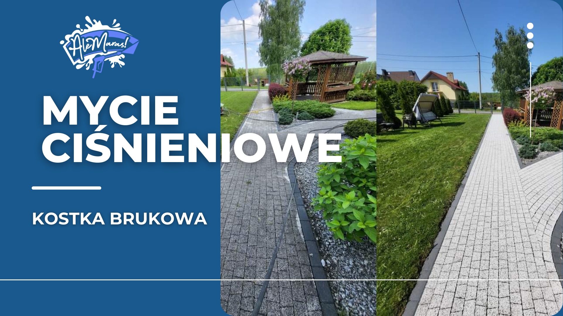 MYCIE CIŚNIENIOWE KOSTKI BRUKOWEJ Mycie kostki